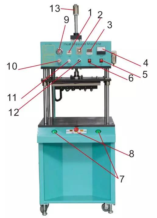 熱焊機的部件結構圖